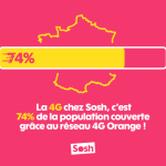 Orange et Sosh annoncent couvrir 74% de la population en 4G Orange et Sosh annoncent couvrir 74% de la population en 4G
