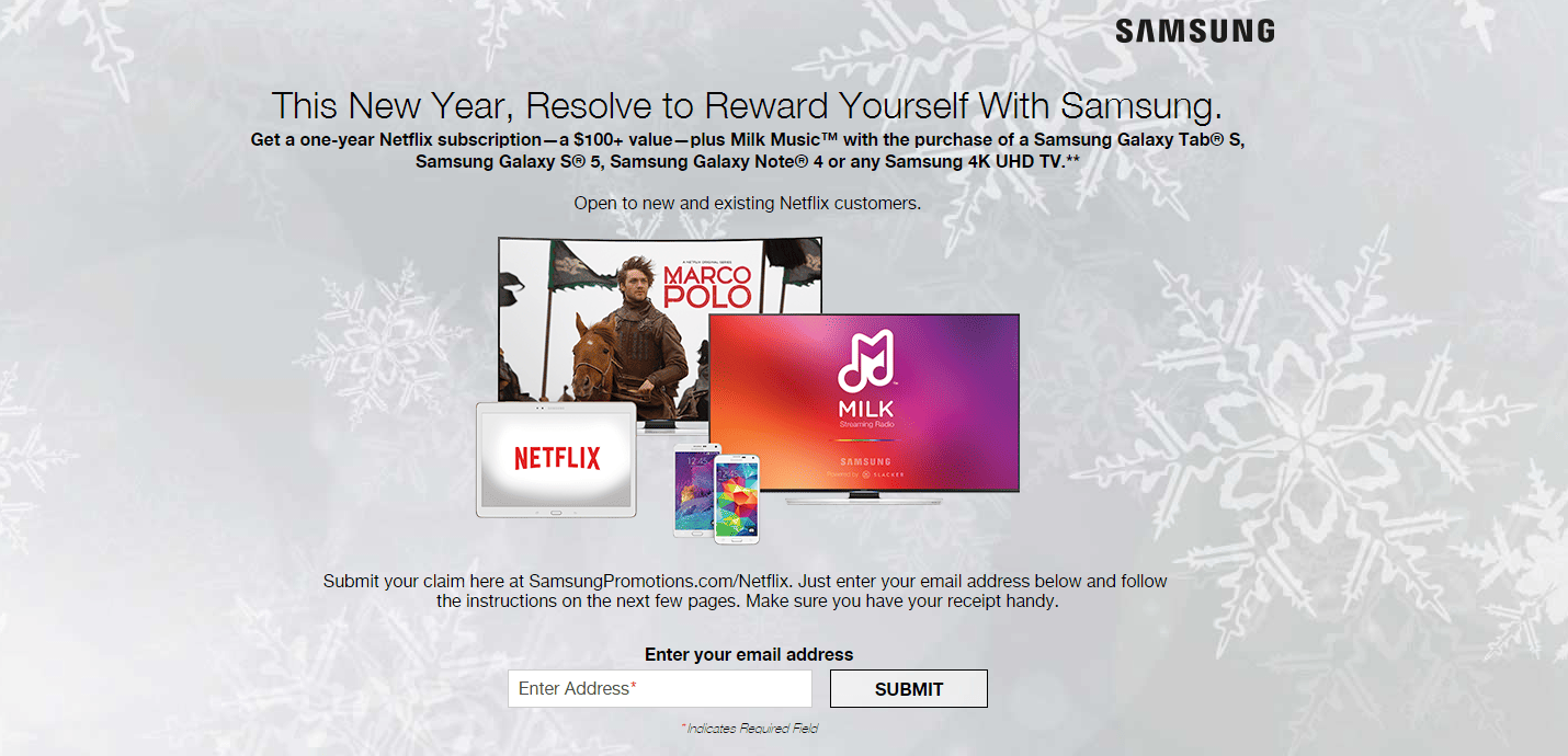 netflix samsung