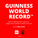 Xiaomi se fraie une place dans le Guinness des Records Xiaomi se fraie une place dans le Guinness des Records