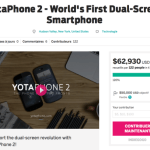 Le YotaPhone 2 se sert d&rsquo;Indiegogo pour attaquer le marché américain