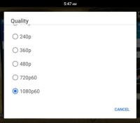YouTube 60 FPS Android