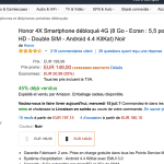 Bon plan : Honor 4X à 119 euros au lieu de 199 euros