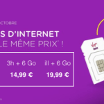 Virgin Mobile prolonge ses promos sur ses forfaits : data doublée et 3h + 6 Go pour 9,99 euros par mois Virgin Mobile prolonge ses promos sur ses forfaits : data doublée et 3h + 6 Go pour 9,99 euros par mois