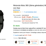 🔥 Bon plan : La Motorola Moto 360 (2ème génération) à 179 euros sur Amazon 🔥 Bon plan : La Motorola Moto 360 (2ème génération) à 179 euros sur Amazon