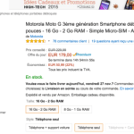 🔥 Bon plan&nbsp;: Le Motorola Moto G 3ème génération à 179 euros sur Amazon
