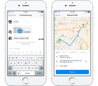 facebook, messenger uber 1