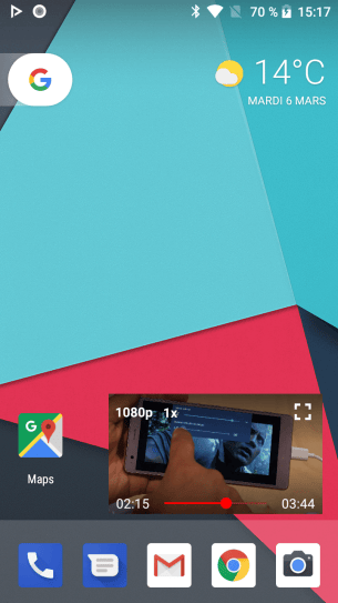 NewPipe mode fenetre et notification (2)