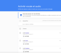 Google activité audio