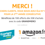 🔥 Bon plan : 10 euros de réduction à partir de 50 euros d&rsquo;achat Amazon
