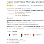 🔥 Bon plan Black Friday&nbsp;: Huawei Watch Classic à 199 euros au lieu de 399 euros