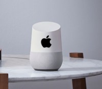 Logo Apple sur Google Home