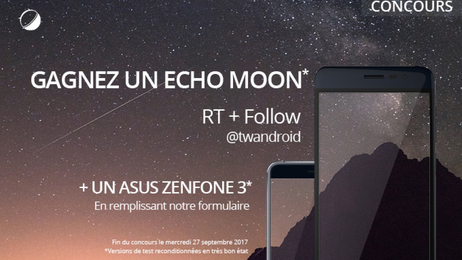 🔥 Concours : un Asus Zenfone 3 et un Echo Moon à gagner ! — Frandroid