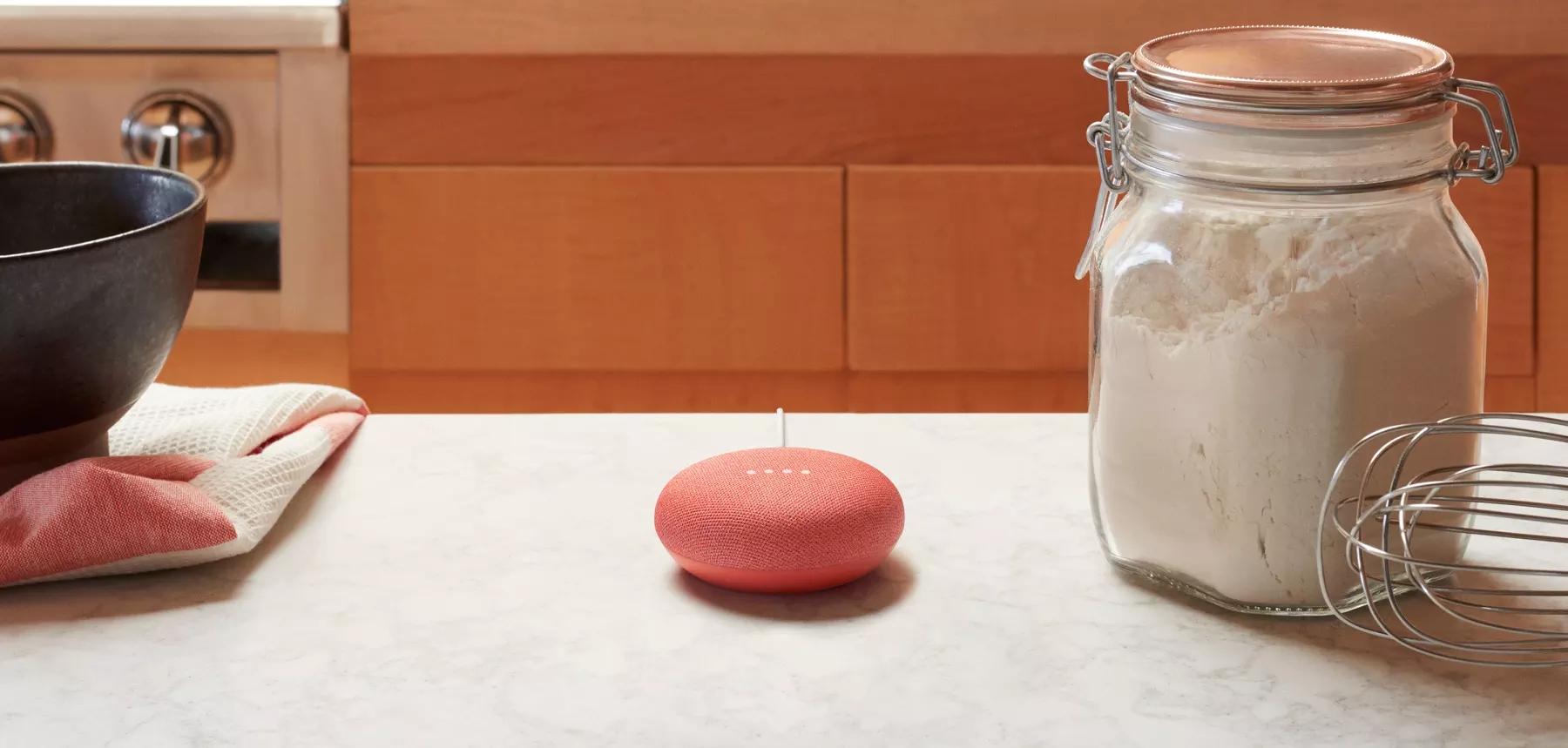 Une enceinte Google Home mini