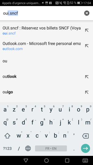 Google Chrome Android supprimer suggestions (1)
