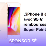L’iPhone 8 en promotion à 633 euros avec 95 euros de remboursés en bon d’achat L’iPhone 8 en promotion à 633 euros avec 95 euros de remboursés en bon d’achat