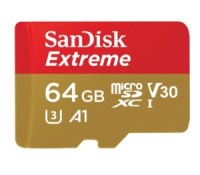 SanDisk Carte Mémoire MicroSDXC Extreme 64 Go
