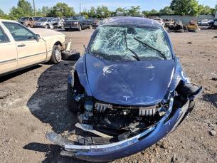 Tesla Model 3 destroyed