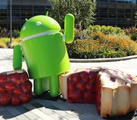 Android Pie bugdroid statue