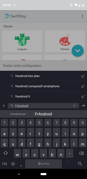 Swiftkey Bing recherche (2)