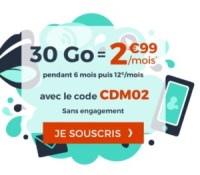 forfait mobile Cdiscount 30 Go