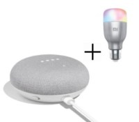 Google Home Mini + Mi LED Smart Bulb