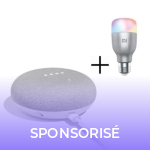 Dernières heures : le Google Home Mini avec une ampoule Xiaomi Mi LED Smart Bulb est à 59 euros jusqu’à lundi prochain Dernières heures : le Google Home Mini avec une ampoule Xiaomi Mi LED Smart Bulb est à 59 euros jusqu’à lundi prochain