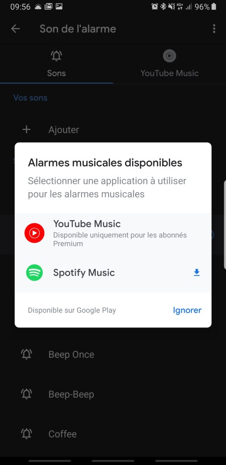 Google Horloge Youtube Music 2