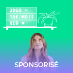 RED by SFR : un mois offert avec le forfait mobile 30 Go à 10 euros par mois