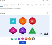 Google lancer un dé