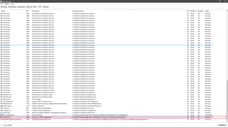Charge CPU de SearchUI / Cortana avec le bug - Source : /u/DefinitelyYou