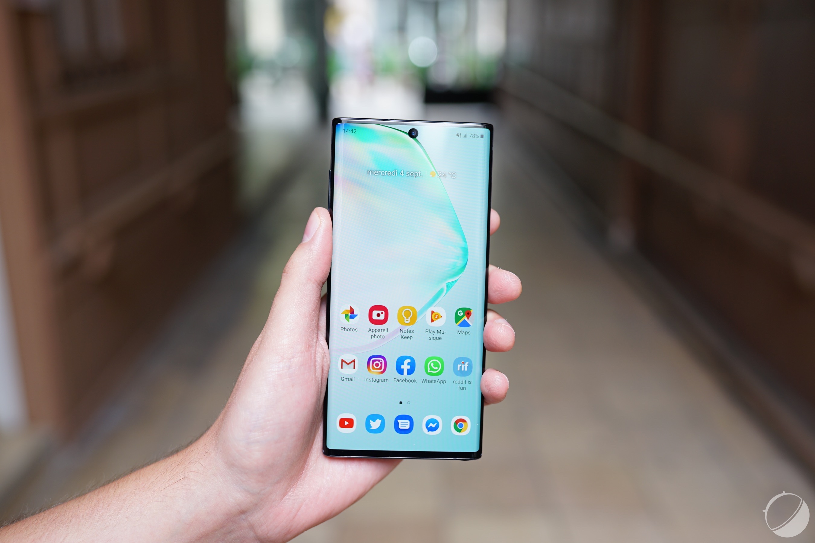 Le Samsung Galaxy Note 10 pour illustration