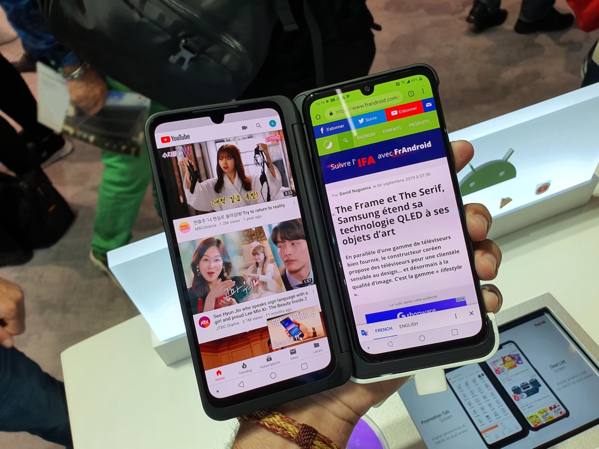 Le LG G8X, pour illustration Le LG G8X, pour illustration
