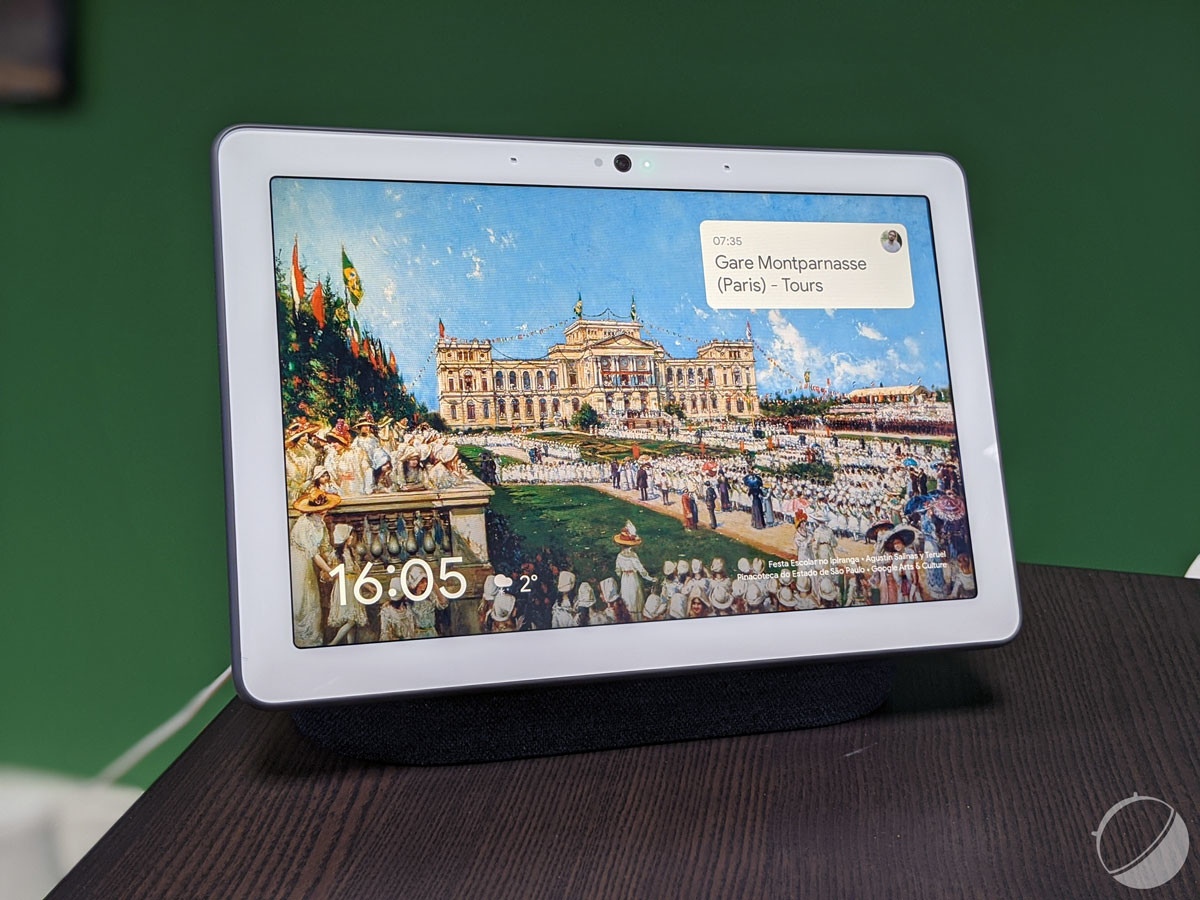 Le Google Nest Hub Max // Source : Frandroid Le Google Nest Hub Max // Source : Frandroid