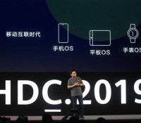 Richard Yu, responsable de la division Grand Public, dévoile HarmonyOS lors de la HDC 2019 à Dongguan, Guangdong 