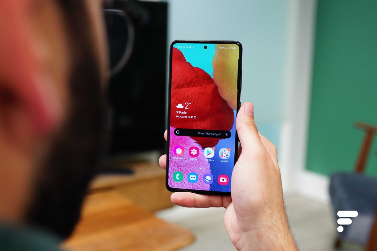 Le Samsung Galaxy A51 // Source : Frandroid Le Samsung Galaxy A51 // Source : Frandroid