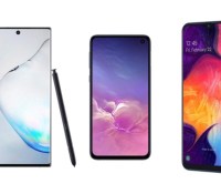 Samsung Galaxy Note 10 S10e et A50