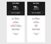SFR offre fibre au prix ADSL