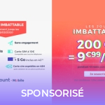 10 euros, c’est le prix incroyable de ce forfait mobile 200 Go 10 euros, c’est le prix incroyable de ce forfait mobile 200 Go