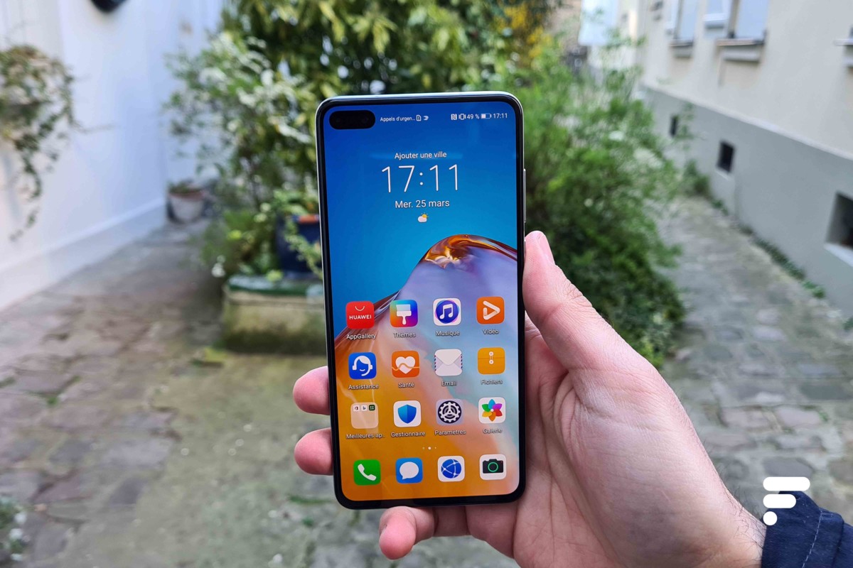 La face avant du Huawei P40 La face avant du Huawei P40
