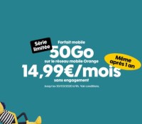 Sosh 50 Go 14,99 même après un an