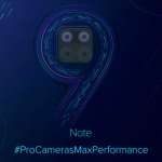 Xiaomi Redmi Note 9 : date de sortie révélée et quatre capteurs photo arrière au programme