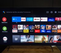 Le menu d'accueil d'Android TV