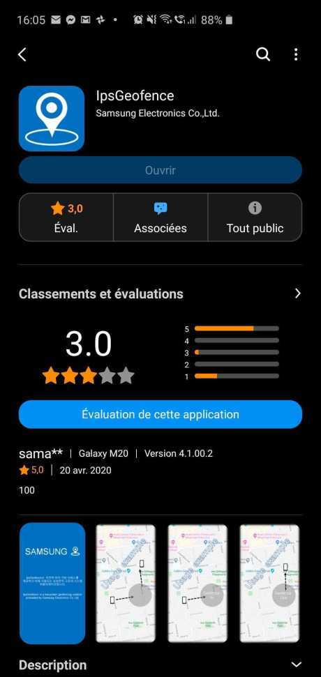 IPSGeofence Samsung Galaxy Store