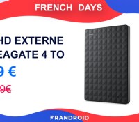 HHD externe Seagate 4 To french Days new price