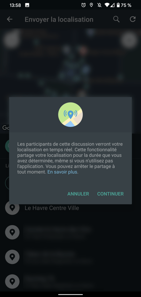 Partager position 11