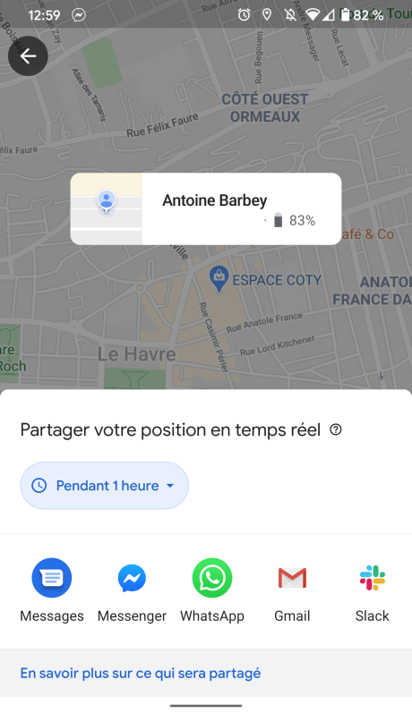 Partager position 4