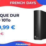 20 euros le To avec ce disque dur Western Digital 10 To à 200 euros