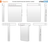 Un smartphone incongru imaginé par Xiaomi // Source : LetsGoDigital