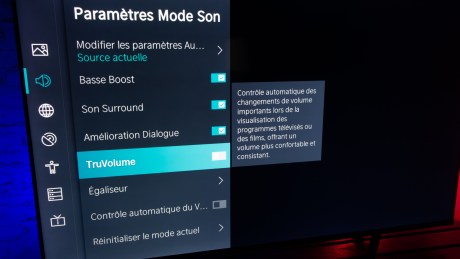 Cette fonction promet de normaliser la puissance audio.... Nous n'avons rien constaté de particulier.