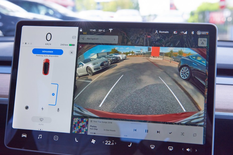 La caméra arrière de la Tesla Model 3